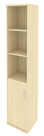 Шкаф высокий узкий левый (1 низкая дверь ЛДСП) А.СУ-1.1 (L)