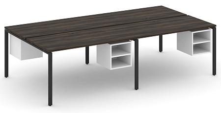 Рабочая станция двухсторонняя с подвесными тумбами на 4 места CN.DRS-127