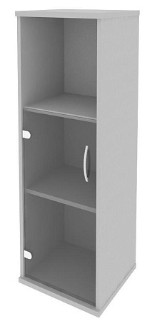 Шкаф средний узкий левый (1 низкая дверь стекло) А.СУ-2.2 (L)