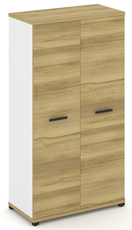 Шкаф две широкие секции, 4 ниши (2 фасада ЛДСП, 4 ниши) CN.STS-416 B/W