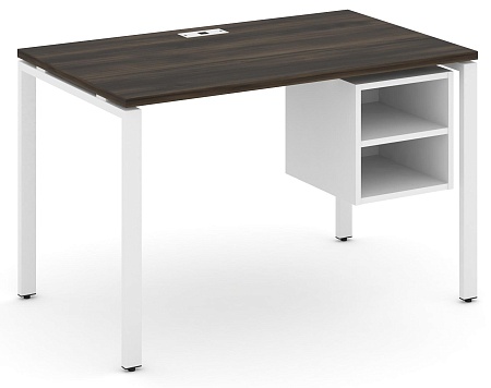 Стол рабочий с подвеснй тумбой с двумя открытыми нишами CN.SP-106