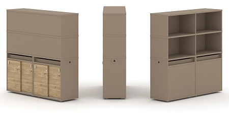 Набор №7. Тумба двойная + высокая надставка ES.NB.2V-7