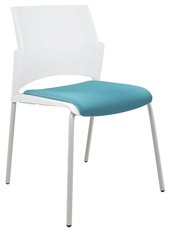 RESTART Стул, каркас Серый, Пластик Белый ЦБ-00011276