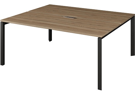 Бенч двойной на 2 рабочих места на металлокаркасе НТМП.П.Б2-180