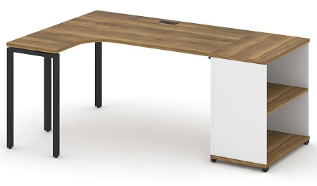 Стол эргономичный с опорным стеллажом левый CN.SA-201(L)