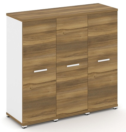 Шкаф три узкие секции, 3 ниши (3 фасада ЛДСП, 3 ниши) CN.STU-336 B/W