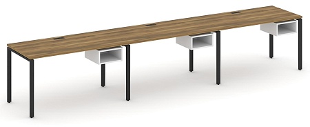 Рабочая станция односторонняя с подвесными тумбами на 3 места CN.ORS-123