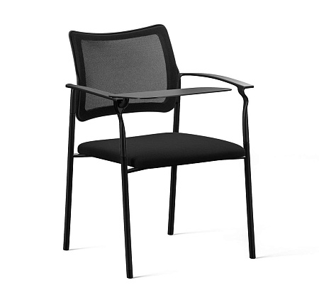 Кресло стол, ч.опор Pinko Mesh 4legs black Kiton 08 Arms+WT