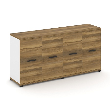 Шкаф две широкие секции, 2 нишии (4 фасада ЛДСП, 2 ниши) CN.STS-223 B/W