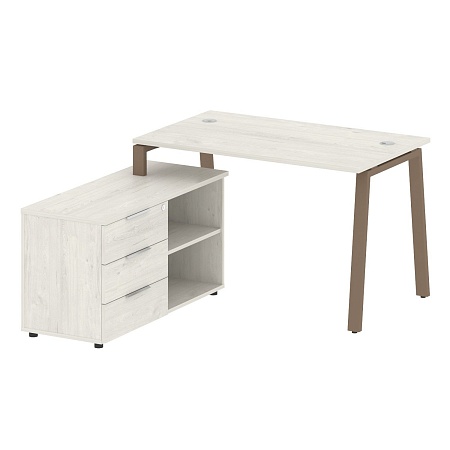 Рабочая станция на А-образном м/к с опорной тумбой левая БА.РС-СТС-2.2 Л