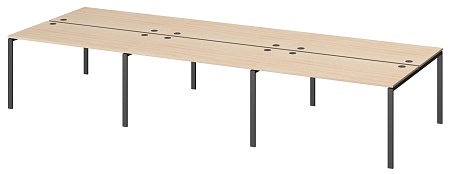 Бенч двойной на 6 рабочих мест АМБ-005-6