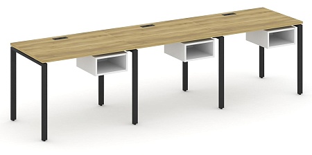 Рабочая станция односторонняя с подвесными тумбами на 3 места CN.ORS-121