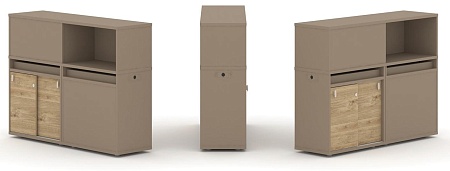 Набор №19. Тумба двойная + низкая надставка ES.NB.2N-19