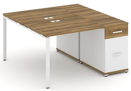 Рабочая станция с одной опорной тумбой CN.DRS-405 B/W