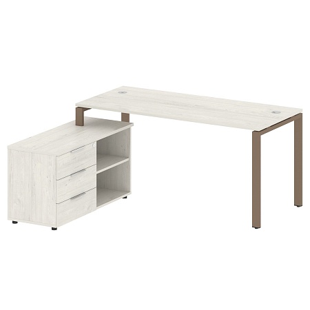 Рабочая станция с опорной тумбой левая БП.РС-СТС -2.4 Л