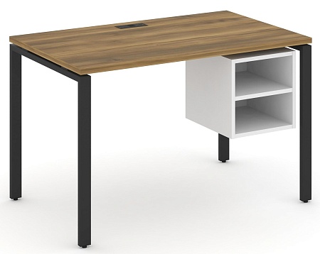 Стол рабочий с подвеснй тумбой с двумя открытыми нишами CN.SP-106