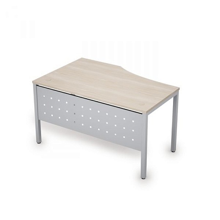 Стол криволинейный с экраном из металла правый 6МК.023