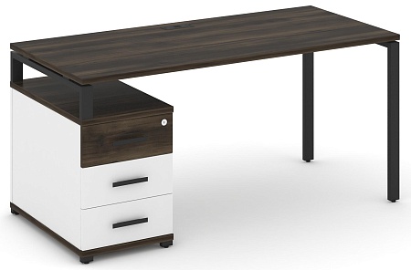 Стол письменный с одной опорной тумбой CN.SP-304 B/W