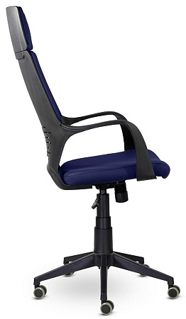 Кресло офисное  IQ (black plastic blue) CX0898R-1-139