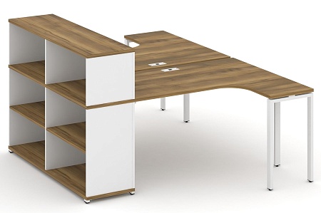 Рабочая станция с опорным стеллажом с надставкой низкой CN.DSA-205