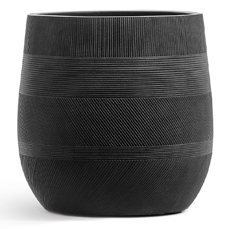 Кашпо TREEZ ERGO Graphics Округлая чаша Окись с медной патиной в-43, д-43 см