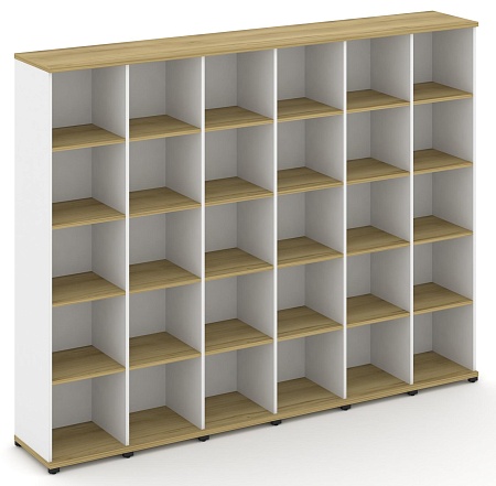 Стеллаж шесть узких секций, 5 ниш CN.STU-560