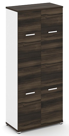 Шкаф одна широкая секция, 5 ниш (2 фасада ЛДСП, 3 ниши + 2 фасада ЛДСП, 2 ниши) CN.STS-515 B/W