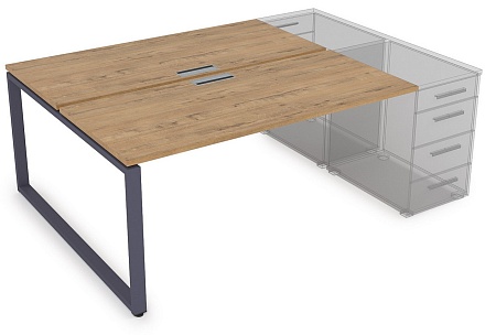 Стол системы Бенч, сдвоенный, на 2 рабочих места  СТБ-О.974