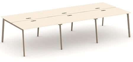 Рабочая станция на 6 мест с лючком ES.D.RS-6.2-LP