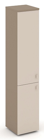 Шкаф высокий узкий левый (1 низкий фасад ЛДСП + 1 средний фасад ЛДСП) ES.SU-1.3(L)