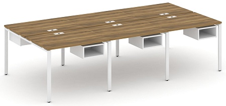 Рабочая станция двухсторонняя с подвесными тумбами на 6 мест CN.DRS-141