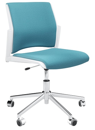 RESTART Кресло, каркас Хром, Пластик Белый ЦБ-00013997