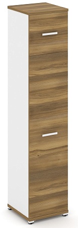 Шкаф одна узкая секция, 5 ниш (фасад ЛДСП на 4 ниши + фасад ЛДСП,  на 1 нишу) CN.STU-517  B/W