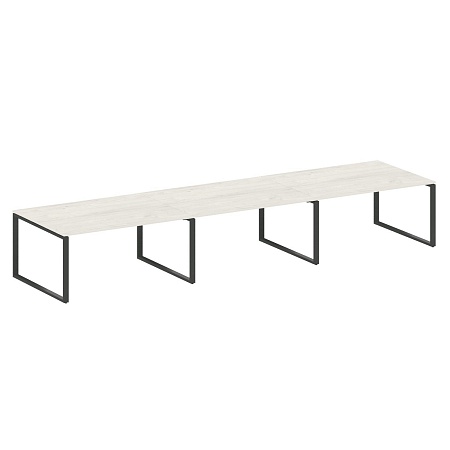 Переговорный стол (3 столешницы) на О-образном м/к БО.ПРГ-3.4