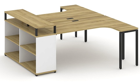 Рабочая станция с опорным стеллажом с верхним горизонтом CN.DSA-204