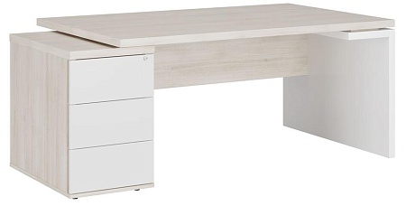 Стол рабочий на опорной тумбе левый ZIO285114