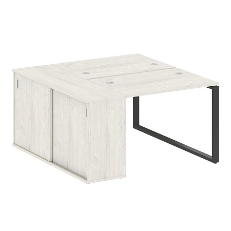 Рабочая станция на О-образном м/к с опорным шкафом-купе БО.РС-СШК-1.1