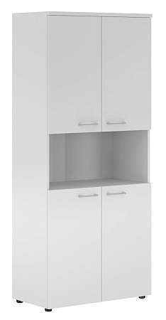 Шкаф с 2-мя комплектами глухих малых дверей и топом XHC 85.4