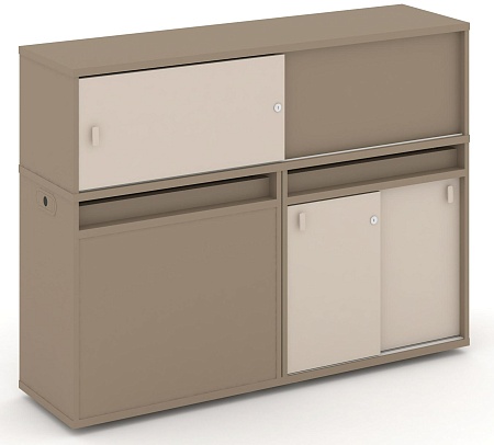 Набор №22. Тумба двойная + низкая надставка ES.NB.2N-22