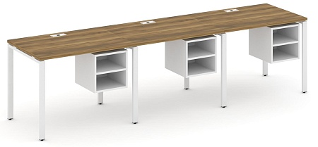 Рабочая станция односторонняя с подвесными тумбами на 3 места CN.ORS-125