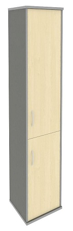 Шкаф высокий узкий правый (1 низкая дверь ЛДСП, 1 средняя дверь ЛДСП) А.СУ-1.3 (R)