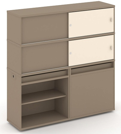 Набор №22. Тумба двойная + высокая надставка ES.NB.2V-22