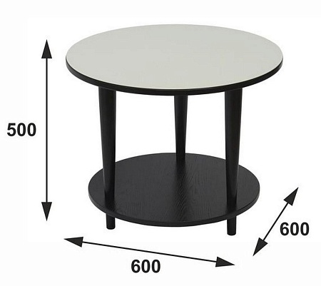 Журнальный столик Beauty Style 10 (Венге/Стекло бе...