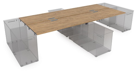 Стол системы Бенч, сдвоенный, на 2 рабочих места  СБЧТ.974