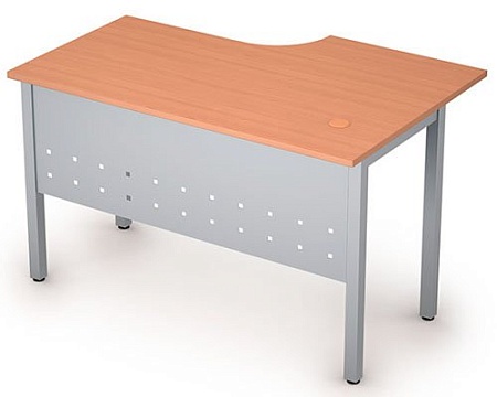 Стол на металлических опорах, экран металл 2МК.141L