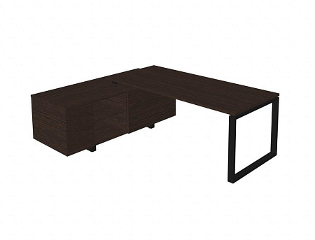 Стол руководителя с тумбой RD-180.1+ RD 35L