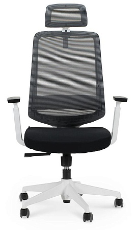 Кресло офисное Лондон офис JZR1008H-BL005-DWB104 white plastic