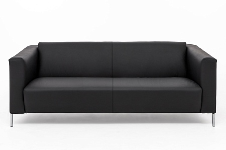 Диван 2м  кожа VISPO FLORE 2 DAKOTA black