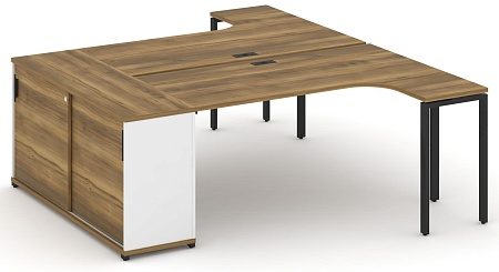 Рабочая станция с опорным стеллажом CN.DSA-218 B/W