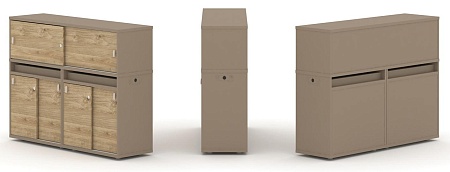 Набор №6. Тумба двойная + низкая надставка ES.NB.2N-6